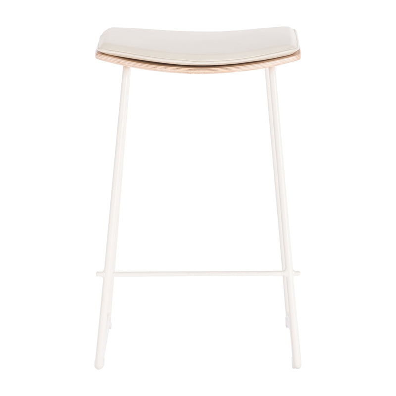 Oak White Leather