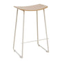 Hendrix Backless Bar Stool (Timber) - Oak Timber / White