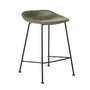 Turner Leatherette Bar Stool (66cm) - Vintage Matt Green / Black