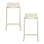 Studio Wire Bar Stool (Set of 2, 65cm) - Sand