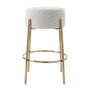 Amara Bar Stool - Cream / Brushed Gold