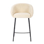 Avalon Fabric Bar Stool - Cream / Black