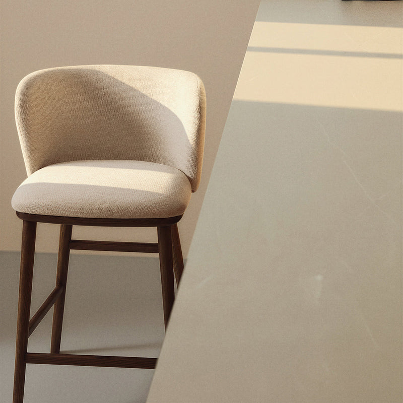 Beige / Walnut / 65cm