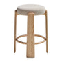Granite Backless Bar Stool - Beige / Ash Stained Natural / 75cm