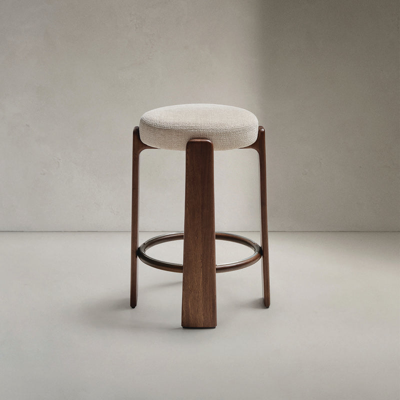 Beige / Walnut / 75cm