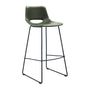 Zahara Leatherette Bar Stool (65cm) - Green