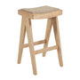 Cuba Fabric Bar Stool - Camel Textured Weave / Ash