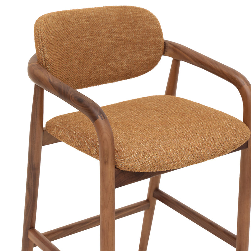 Caramel Textured Weave / Walnut