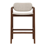 Cream Textured Weave / Walnut