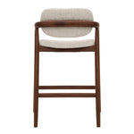 Cream Textured Weave / Walnut