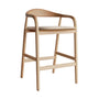 Noris Fabric Bar Stool - Cream / Ash