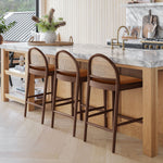 Light Tan Leather / Walnut