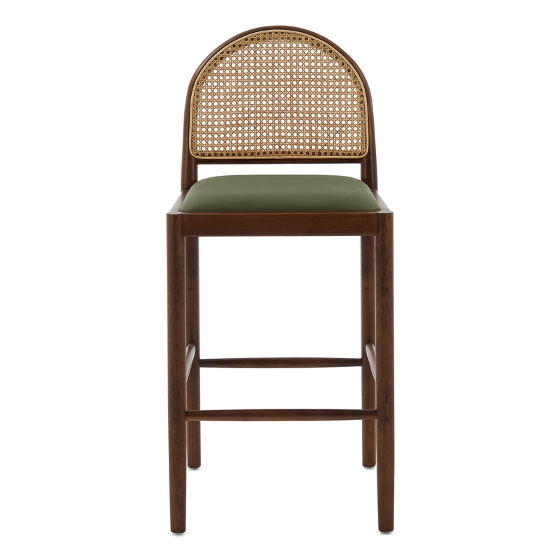 Olive Green Leather / Walnut