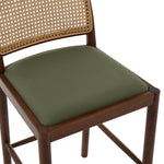 Olive Green Leather / Walnut