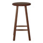 Finland Timber Bar Stool - Walnut / 75cm