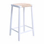Fitzroy Rattan Bar Stool - White / Natural