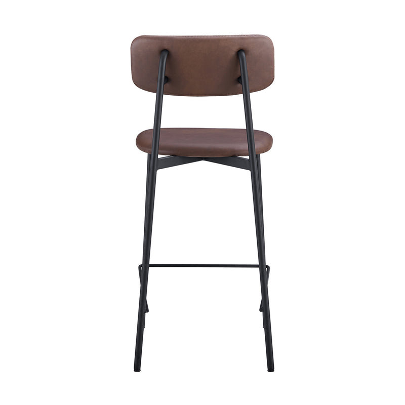 Bailey Leatherette Bar Stool (Set of 2)