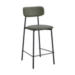 Bailey Leatherette Bar Stool (Set of 2)