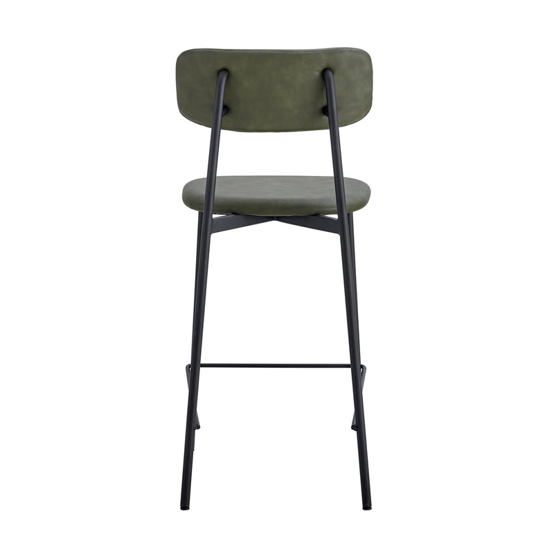 Bailey Leatherette Bar Stool (Set of 2)