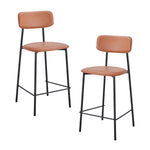 Bailey Leatherette Bar Stool (Set of 2)