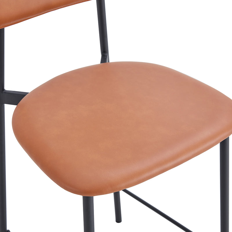 Bailey Leatherette Bar Stool (Set of 2)