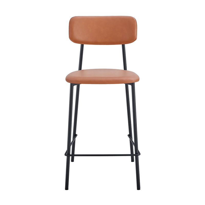 Bailey Leatherette Bar Stool (Set of 2)