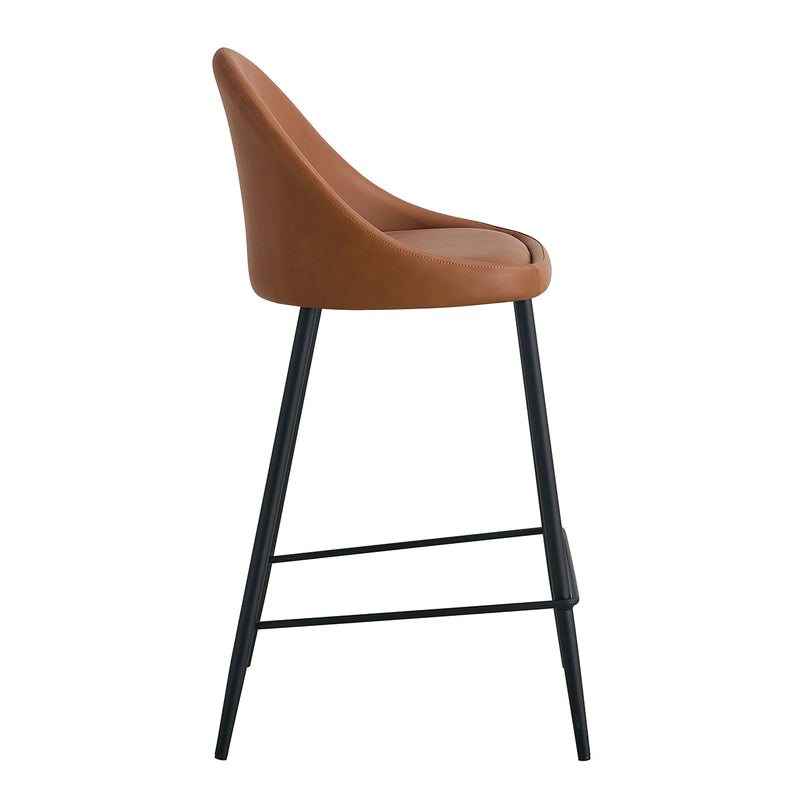 Leo Leatherette Bar Stool (Set of 2)