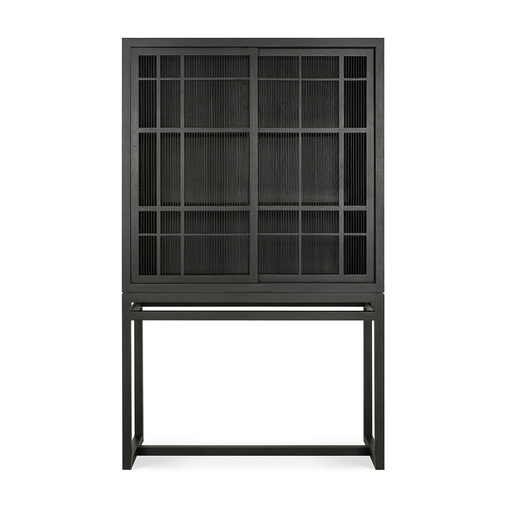 Burung 2 Door Cupboard (Oak Black)