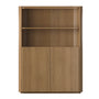 Malakai Curved Display Cabinet - Oak Natural