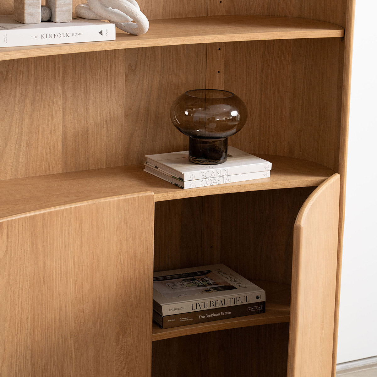 Malakai Curved Display Cabinet – Life Interiors