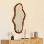 Sorrento Organic Wall Mirror - Walnut / 120 x 70cm