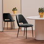 Belmont Fabric Dining Chair - Charcoal / Black