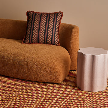 Marco Chocolate Tile Cushion