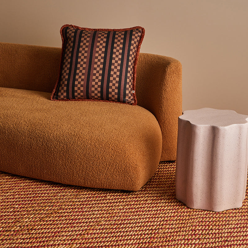 Marco Chocolate Tile Cushion