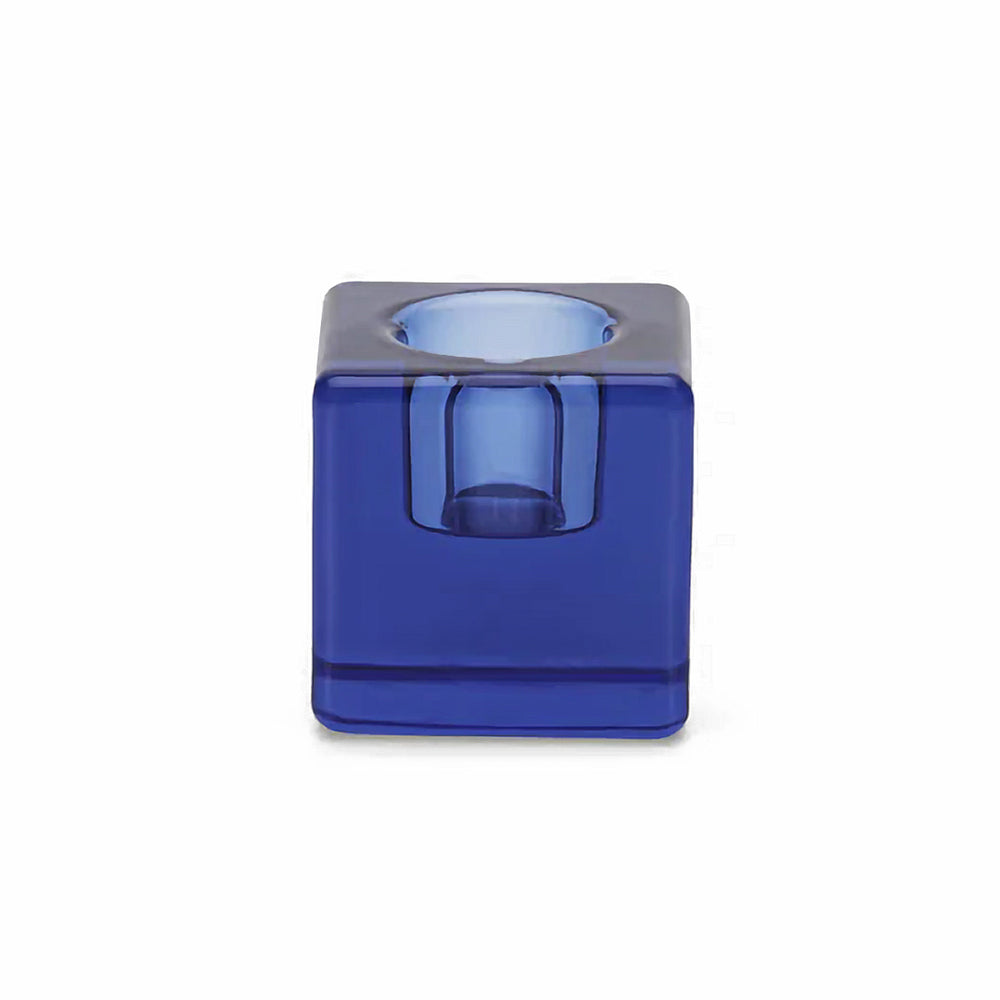 Le Cube Single Candle Holder (Indigo)