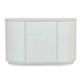 Oberon Crescent Storage Unit - White Grain Ash