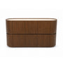 Sorrento Marble Chest of Drawers - Walnut / Emperador Brown Marble