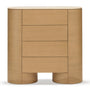 Fin Tallboy Dresser - Oak/Travertine Natural