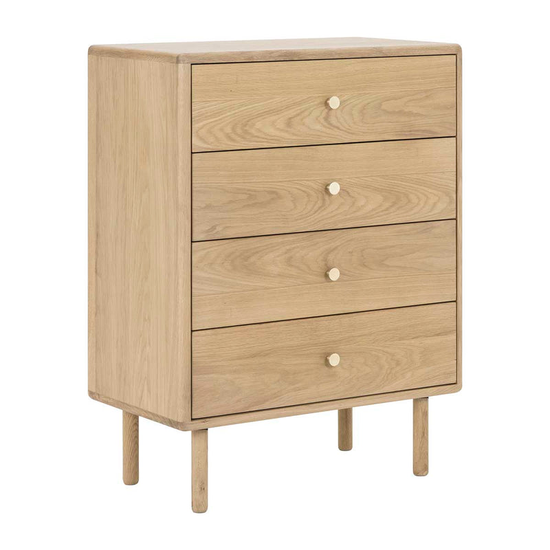 Brass Chest of 4 Drawers