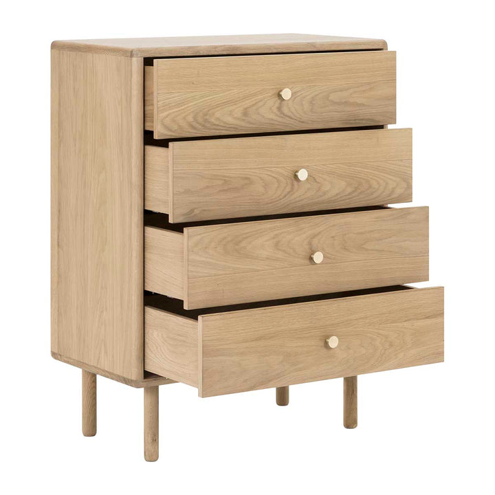 Brass Chest of 4 Drawers