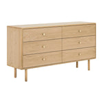 Brass Chest of 6 Drawers