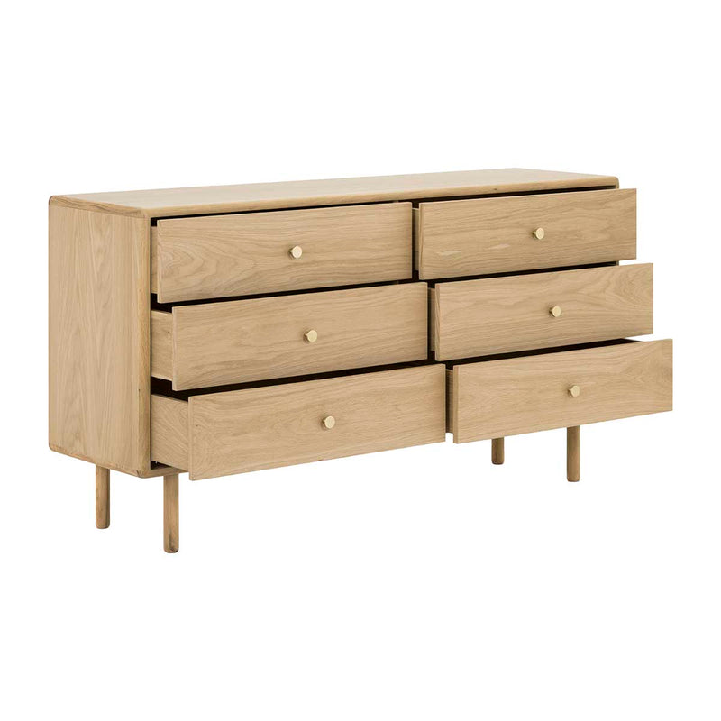 Brass Chest of 6 Drawers