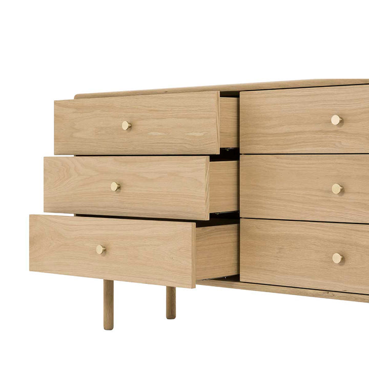 Brass Chest of 6 Drawers