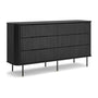 Rio Chest of 6 Drawers - Black Oak
