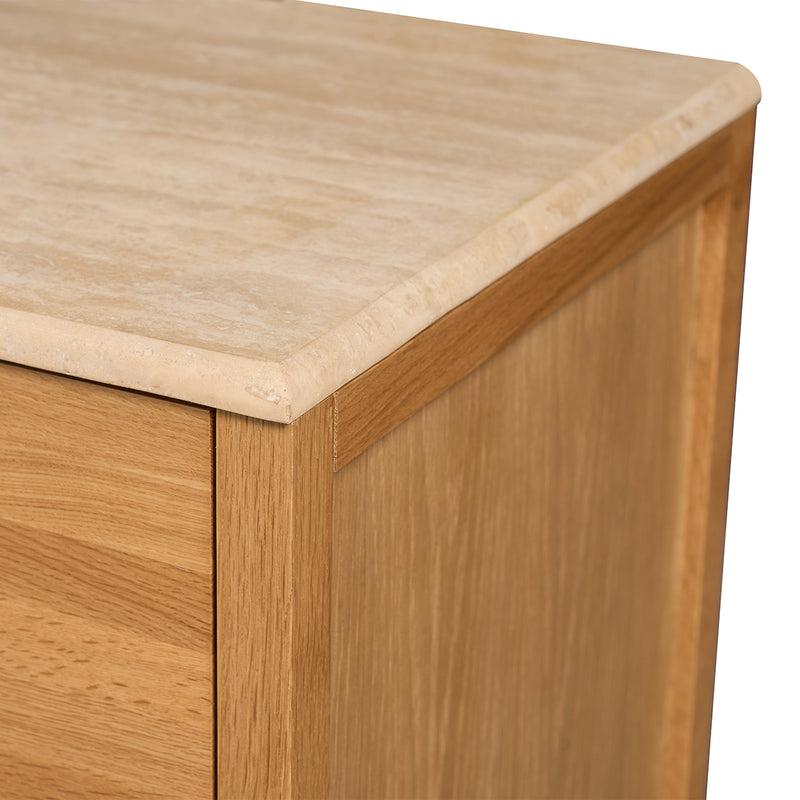 Travertine / Oak