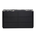 Black Calacatta Viola Marble / Black Oak