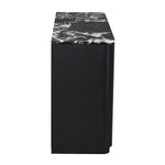 Black Calacatta Viola Marble / Black Oak