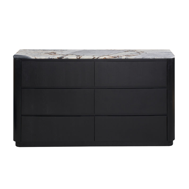 Ocean Storm Marble / Black Oak