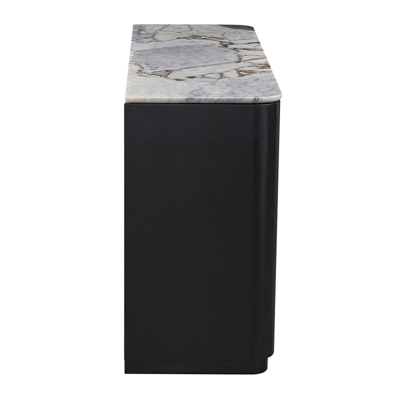 Ocean Storm Marble / Black Oak