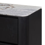 Ocean Storm Marble / Black Oak